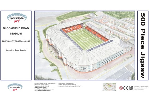 Bloomfield Road Stadium Art Jigsaw Puzzle - Blackpool FC Bloomfield Road Stadium Art Jigsaw Puzzle - Blackpool FC
